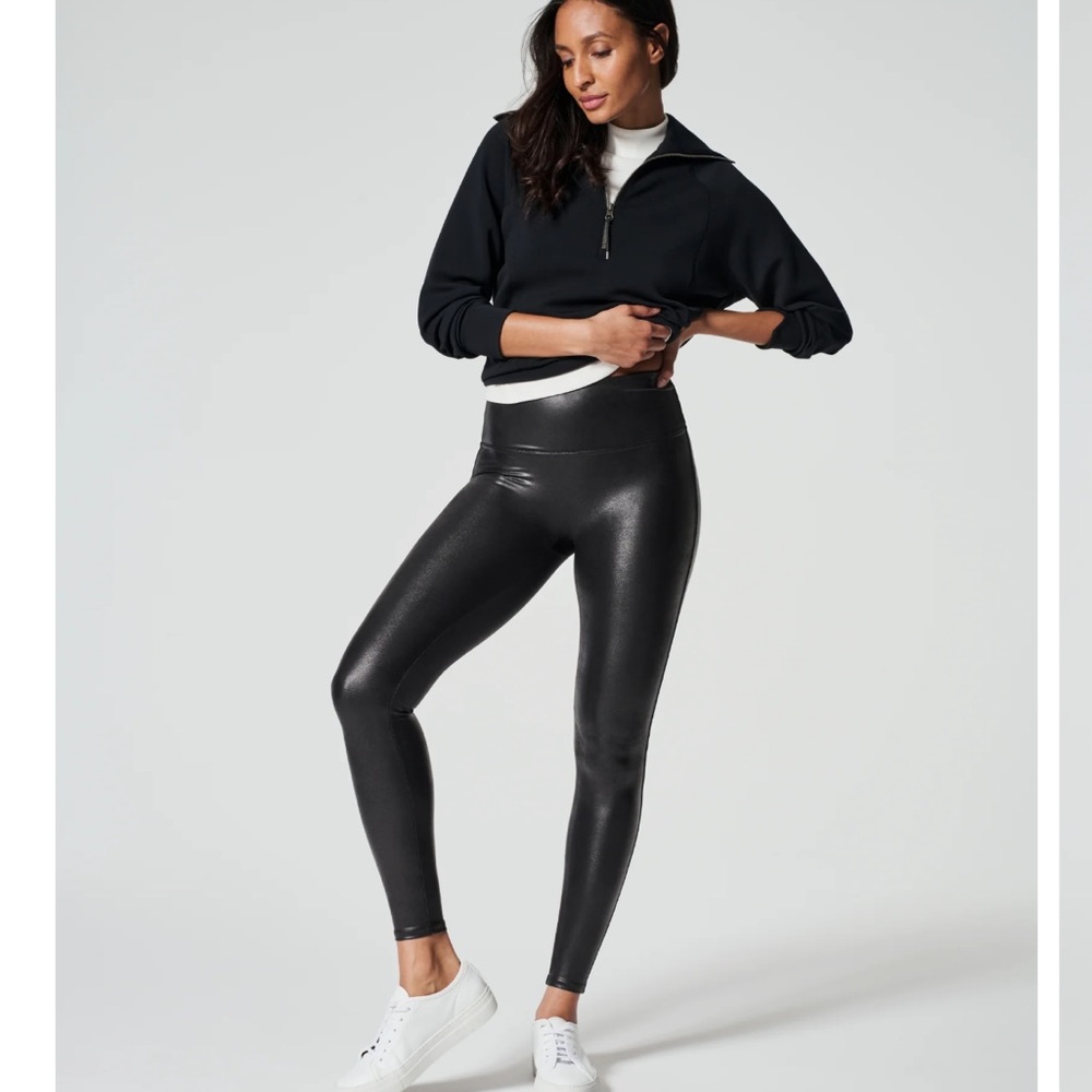 Spanx faux leather Leggings